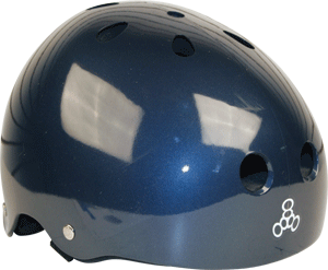 T8 Skateboard Helmet Metallic Blue W/Std.Liner - Medium| Universo Extremo Boards