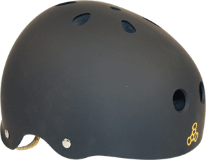 Triple 8 Brainsaver Black Rubber X-Small Skateboard Helmet| Universo Extremo Boards