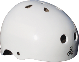 Triple 8 Skateboard Helmet White W/Std.Liner - Medium| Universo Extremo Boards
