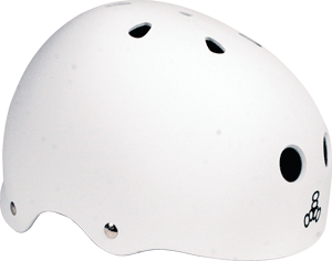 Triple 8 Brainsaver White Rubber Medium Skateboard Helmet| Universo Extremo Boards