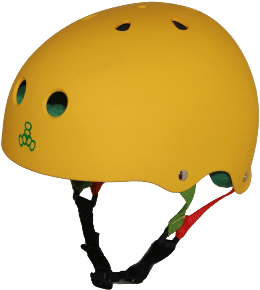 Triple 8 Brainsaver Rasta Yellow Large Skateboard Helmet| Universo Extremo Boards