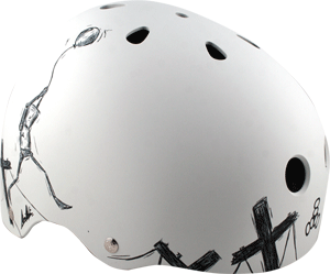 Triple 8 Brainsaver Balloon Robot Small White Skateboard Helmet| Universo Extremo Boards
