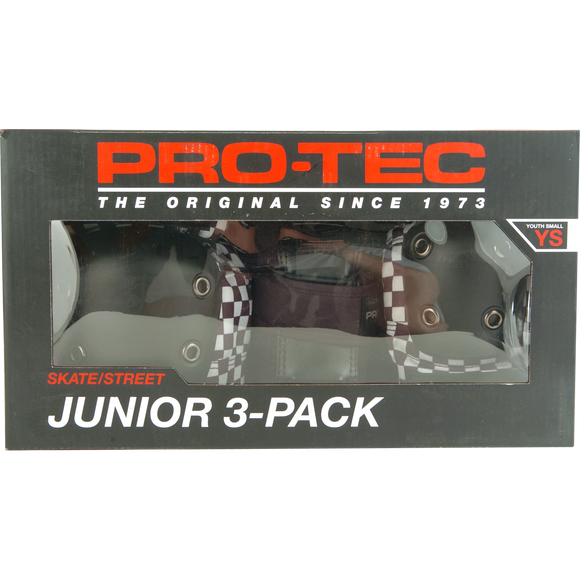 Protec Junior 3 Pack Box - Check Black/White 