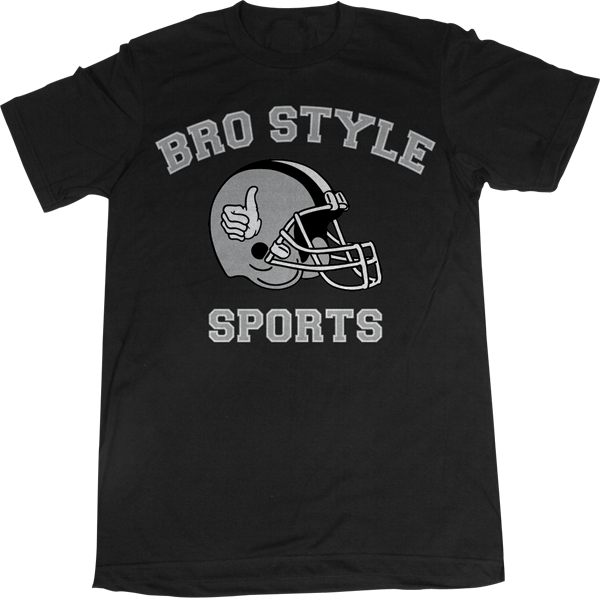 Bro Style Sports T-Shirt - Size: SMALL Black