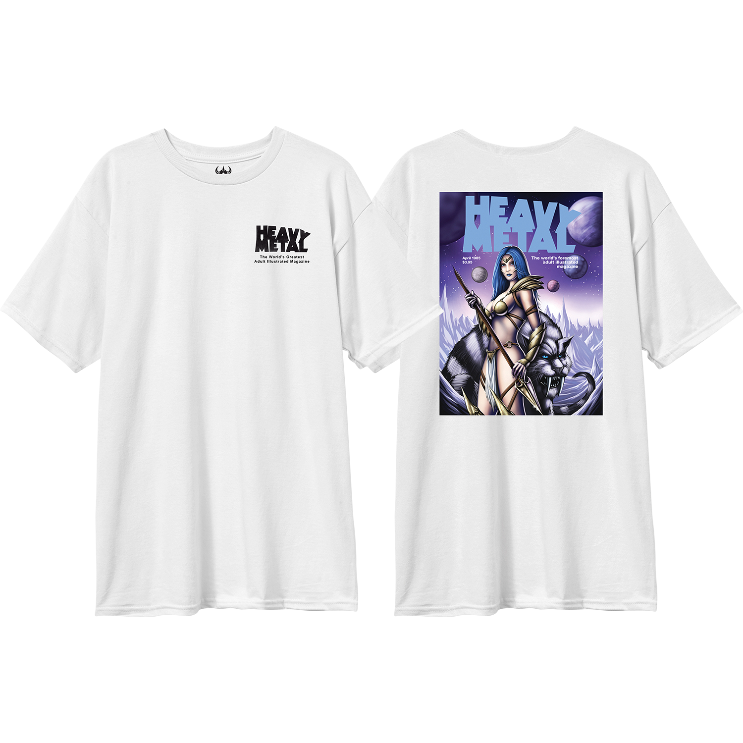 Dar Heavy Metal Mag 1 T-Shirt - Size: SMALL White