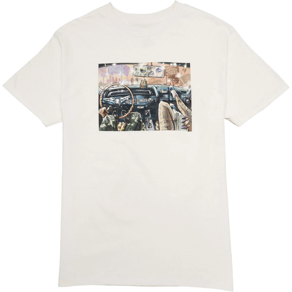 DGK Boulevard Kings T-Shirt - Size: X-LARGE Cream