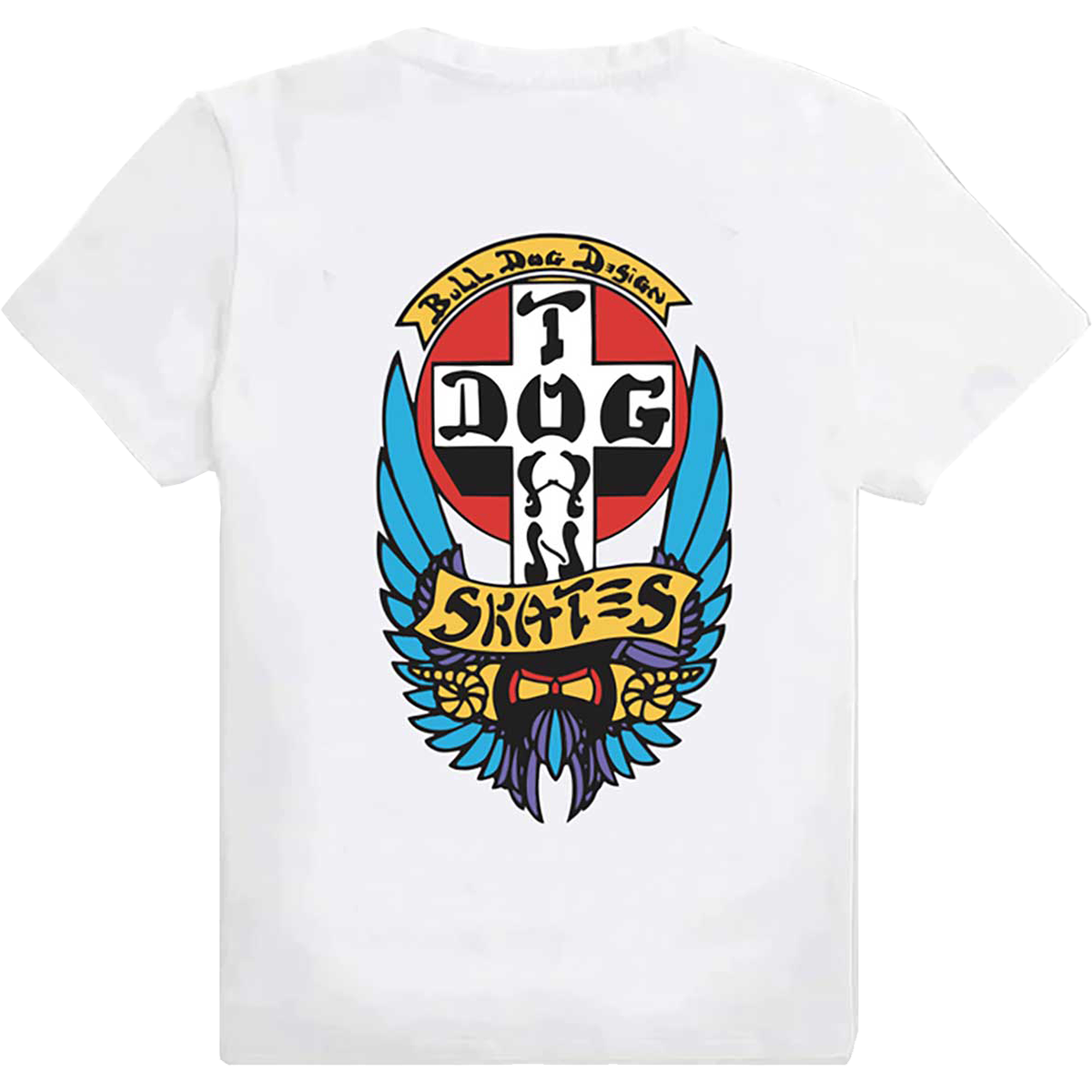 Dogtown Bull Dog T-Shirt - Size: SMALL White