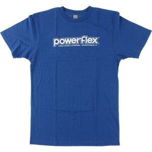 Powerflex Logo T-Shirt - Size: SMALL Royal/White
