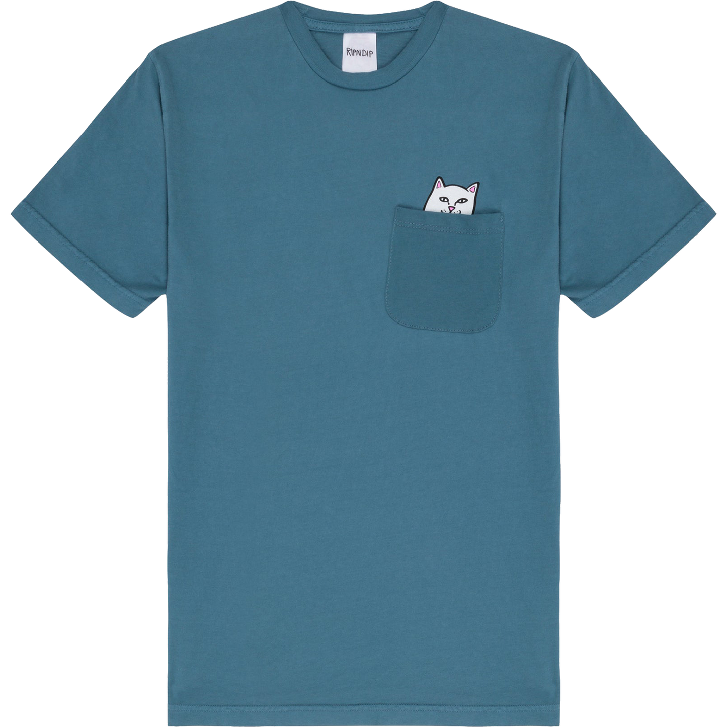 Rip N Dip Lord Nermal Peace Pocket T-Shirt - Size: SMALL Slate