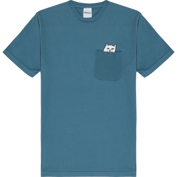 Rip N Dip Lord Nermal Peace Pocket T-Shirt - Size: SMALL Slate