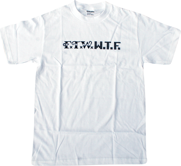 Skate Mental Ftw Wtf T-Shirt - Size: SMALL White