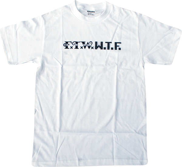 Skate Mental Ftw Wtf Short Sleeve T-Shirt - Size: SMALL White