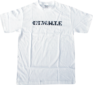 Skate Mental Ftw Wtf Short Sleeve T-Shirt - Size: SMALL White