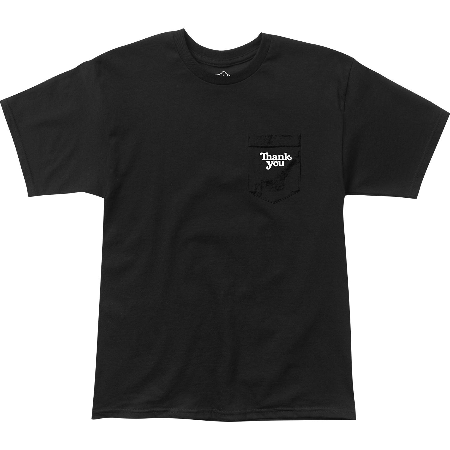 Thank You Pocket Logo T-Shirt - Size: SMALL Black