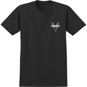 Venture Heritage V T-Shirt - Size: SMALL Black/Grey