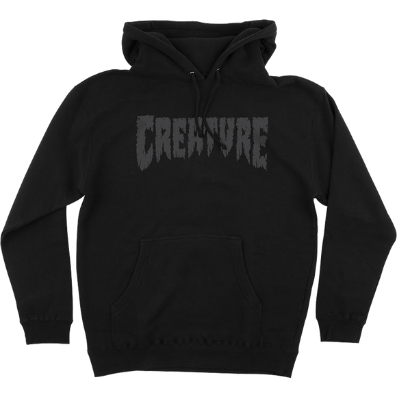 Creature Shredded Hooded Sweatshirt - LARGE Black | Universo Extremo Boards Skate & Surf