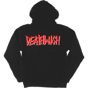 Deathwish Deathspray Hooded Sweatshirt - SMALL Black/Red | Universo Extremo Boards Skate & Surf