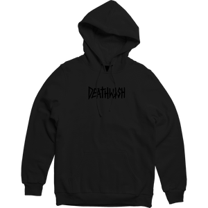 Deathwish Death Tag Hooded Sweatshirt - SMALL Black/Black