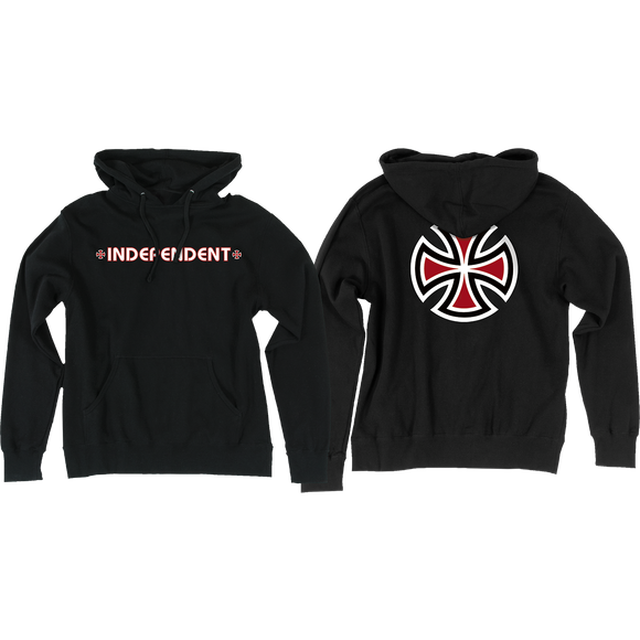 Independent Bar/Cross Hooded Sweatshirt - SMALL Black