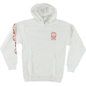 Spitfire Deathwish Hooded Sweatshirt - LARGE White | Universo Extremo Boards Skate & Surf