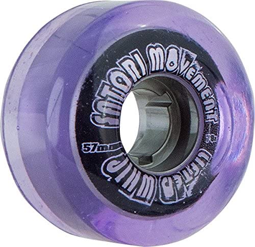 Satori Lifted Whip Cruiser 54mm 78a Clear Purple Skateboard Wheels (Set of 4)