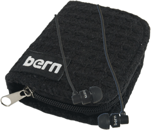 Bern Buds Headphones - Black W/Black Case