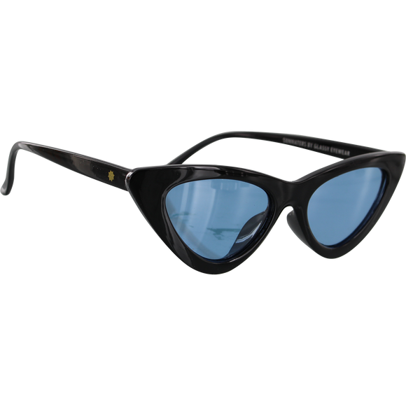 Glassy Billie Black/Blue Sunglasses Polarized