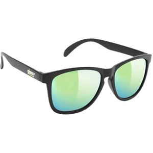 Glassy Deric Matte Black/Gold Mirror Sunglasses