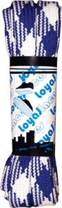 Loyal Laces Single Set - White/Blue