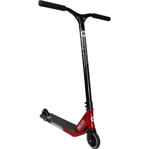 District C152 Scooter - Color:  Tri Chrome Black/Silver/Red