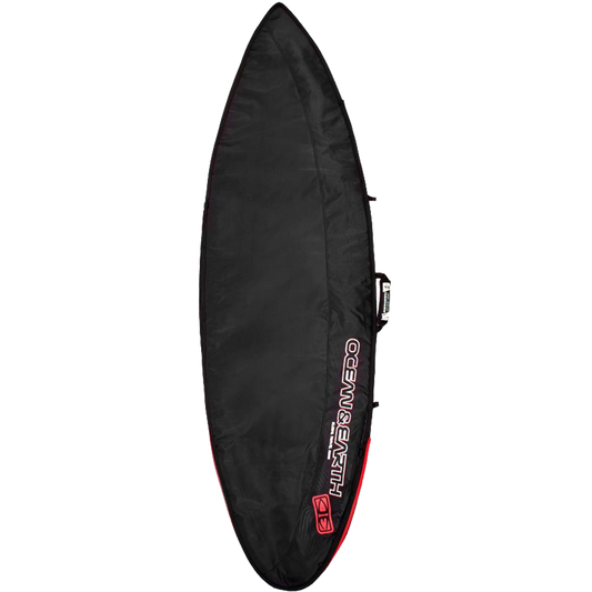 O&E Ocean & Earth Aircon Shortboard Cover 7'0" Black/Red/Grey