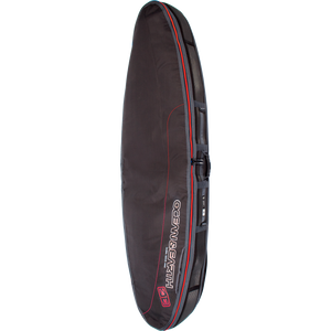 O&E Ocean & Earth Triple Compact Shortboard Cover 6'8" Black/Red/Grey