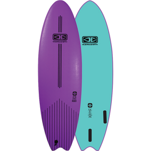 O&E Ocean & Earth Ezi-Rider Softboard 5'6" Mauve - Surfboard