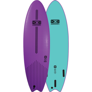 O&E Ocean & Earth Ezi-Rider Softboard 6'0" Mauve - Surfboard