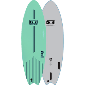 O&E Ocean & Earth Ezi-Rider Softboard 6'0" Turquoise - Surfboard