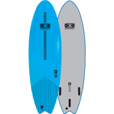 O&E Ocean & Earth Ezi-Rider Softboard 6'6" Blue - Surfboard