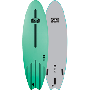 O&E Ocean & Earth Ezi-Rider Softboard 6'6" Turquoise - Surfboard