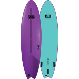 O&E Ocean & Earth Ezi-Rider Softboard 7'0" Mauve - Surfboard