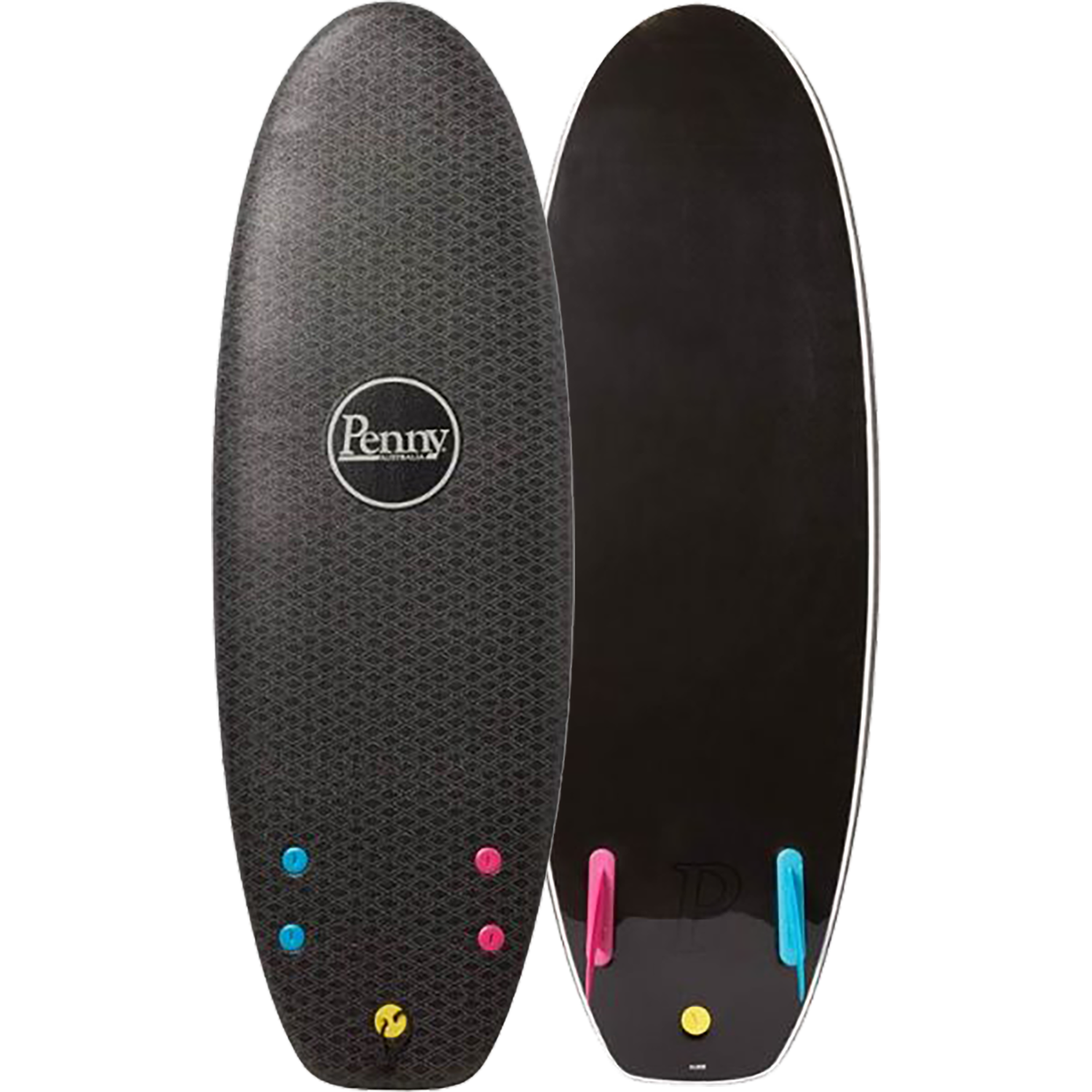 Penny Softboard 4'10" Twin Fin Nightsurf Black - Surfboard