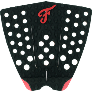 Famous Bondi Black/Red Surfboard Traction Pad - 3 PIECE | Universo Extremo Boards Surf & Skate