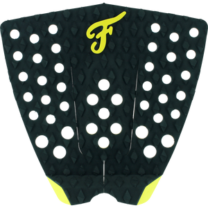 Famous Bondi Black/Yellow Surfboard Traction Pad - 3 PIECE | Universo Extremo Boards Surf & Skate