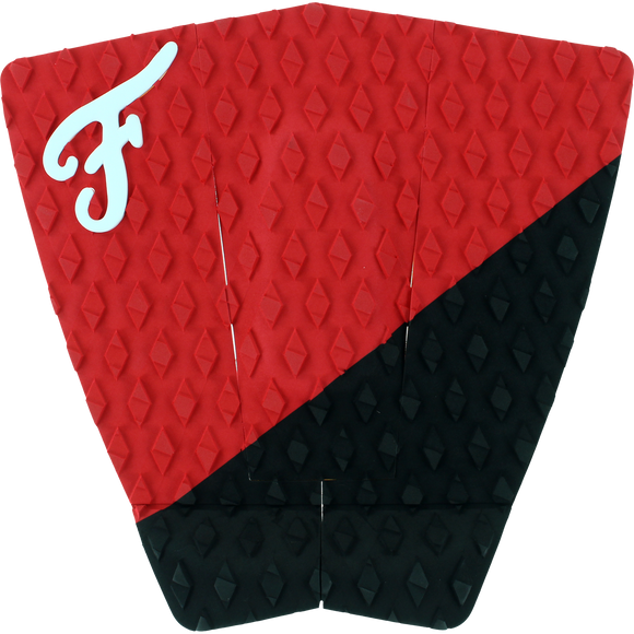Famous Port Black/Red Surfboard Traction Pad - 3 PIECES | Universo Extremo Boards Surf & Skate