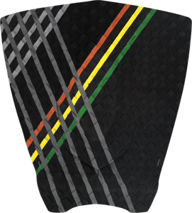 Stay Covered Rutherford 3Pc Shortboard - Black/Rasta Traction