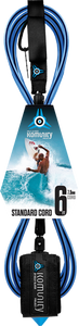 Komunity Project 6' Standard Surfboard Leash 7mm -  Blue  | Universo Extremo Boards Surf & Skate