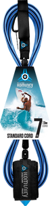 Komunity Project 7' Standard Surfboard Leash 7mm -  Blue  | Universo Extremo Boards Surf & Skate
