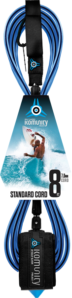 Komunity Project 8' Standard Surfboard Leash 7mm -  Blue  | Universo Extremo Boards Surf & Skate