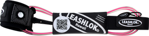 Leashlok Team Surfboard Leash 8' Pink  | Universo Extremo Boards Surf & Skate