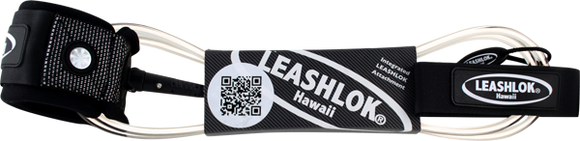 Leashlok Team Surfboard Leash 9' White  | Universo Extremo Boards Surf & Skate