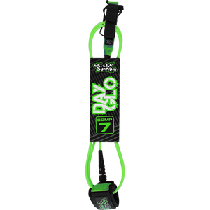 Sticky Bumps Day-Glo Comp 7' Leash Green