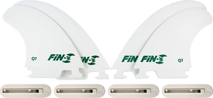 Fin-S Production Set Q-1 Quad White 4 Fins/4 Boxes Surfboard FIN  -  SET OF 4PCS